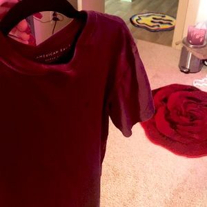Maroon AE soft tee